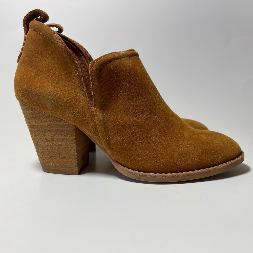 Jeffrey Campbell Rosalee Brown Suede Ankle Booties Size 6